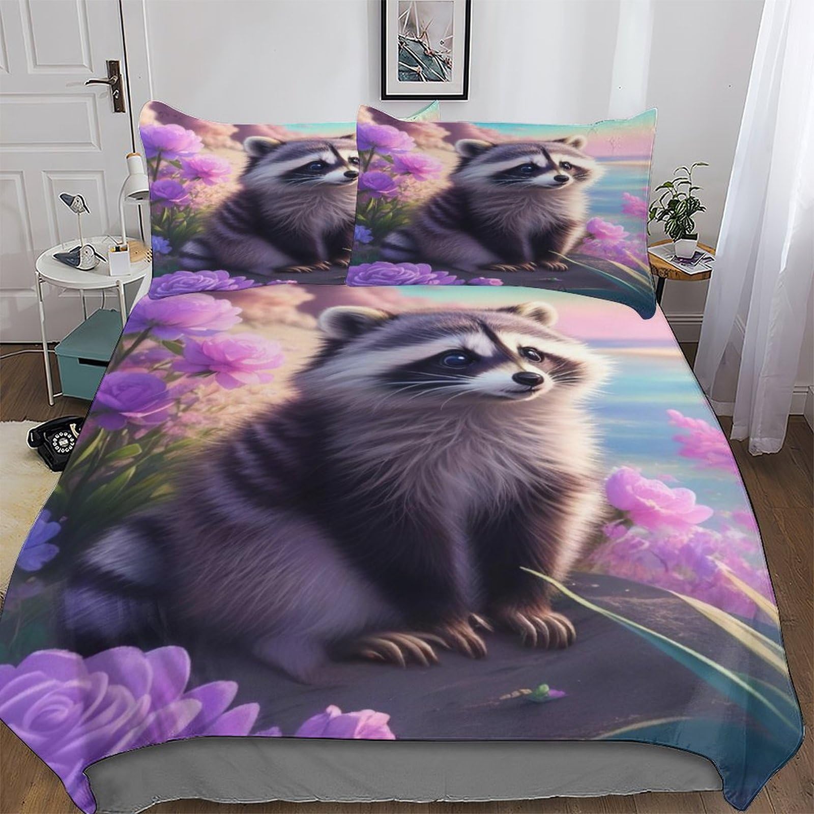 Housse de couette racon laveur 220x240 en microfibre pour lit king size