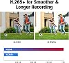 8 Channel Security CCTV Camera System with Human Detection, Security Camera Home Surveillance System H.265+ DVR with 500G Hard Drive and 4x 1080P Home Security Cameras, Mobile APP & PC Remote