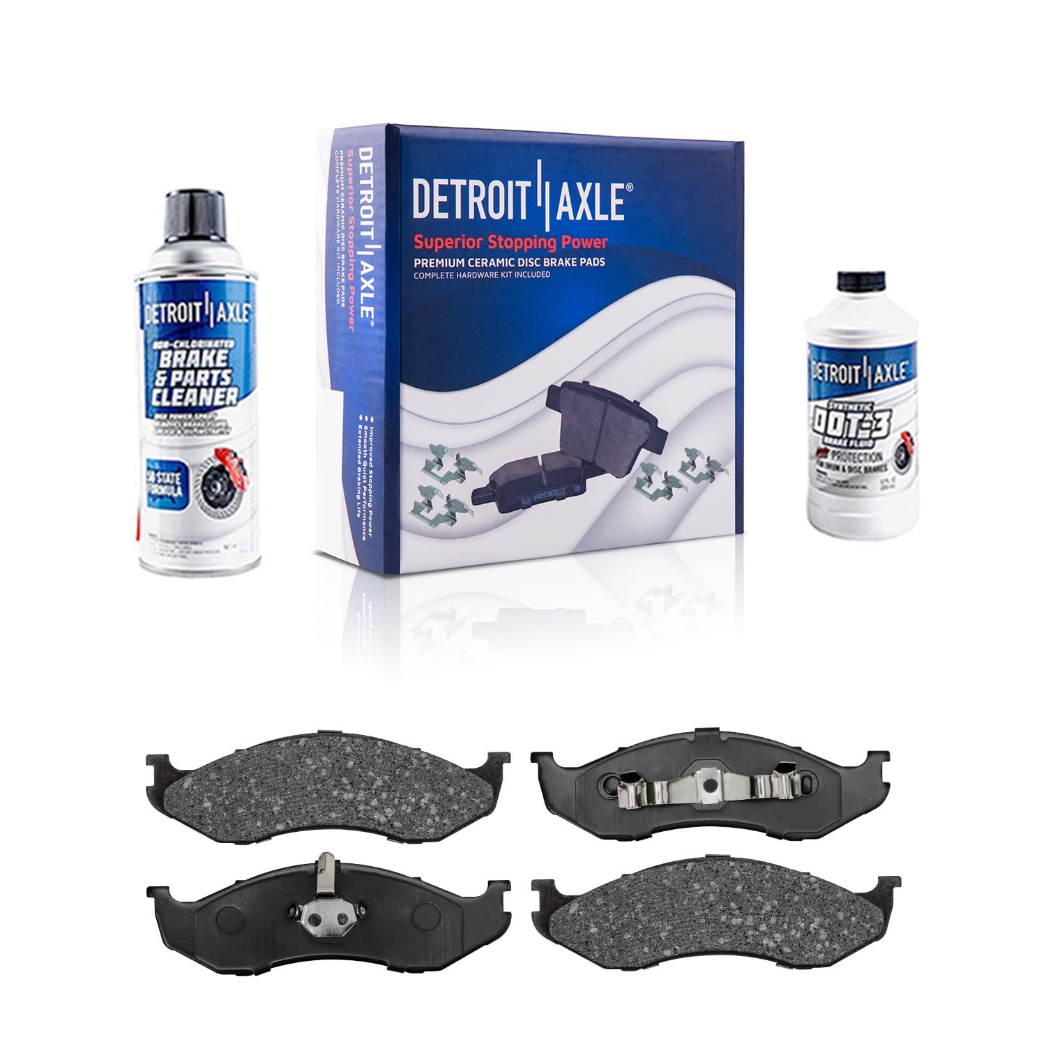 Detroit Axle - Front Brake Pads for Jeep Cherokee Comanche Grand Cherokee