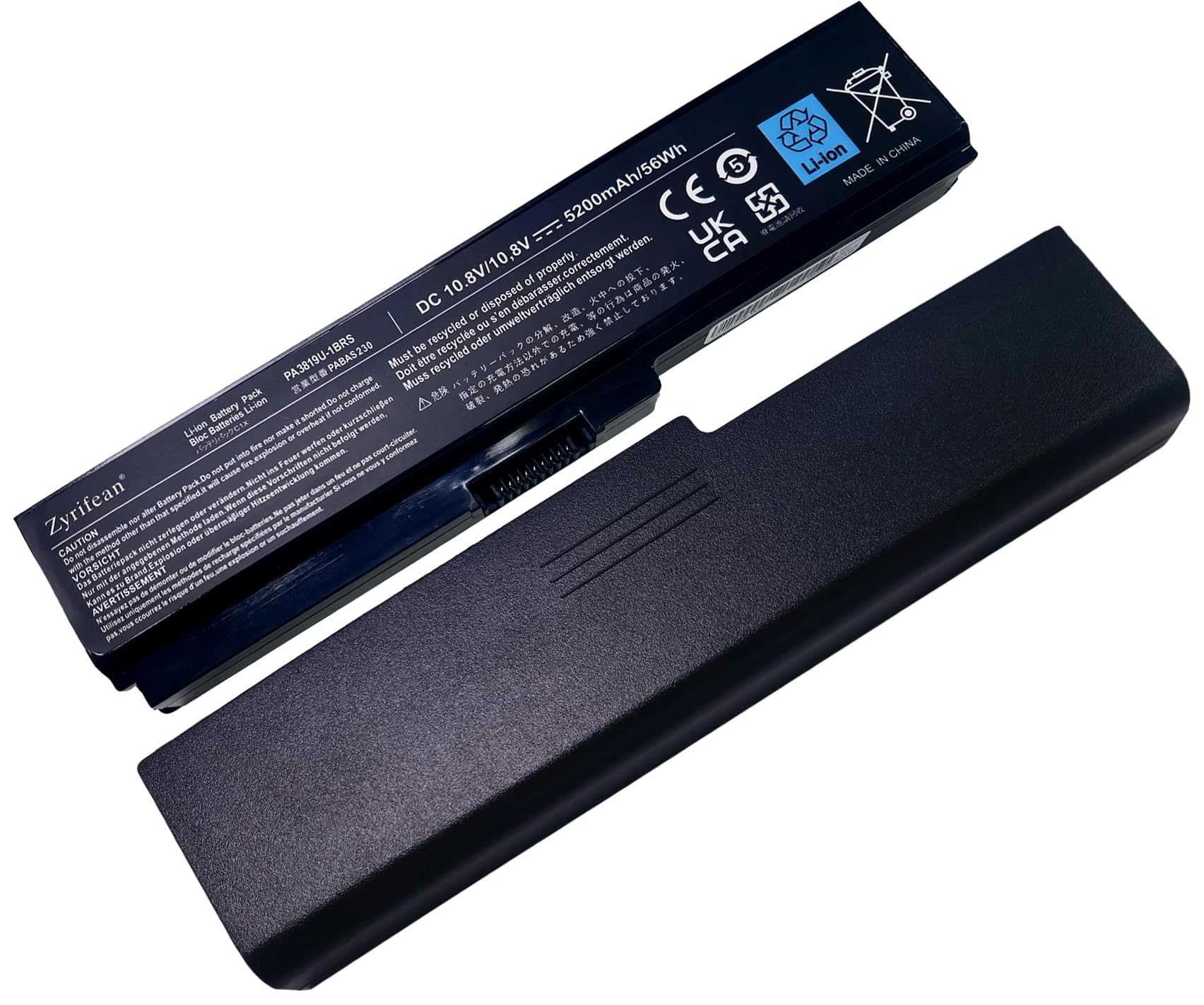 PA3817U-1BRS Batterie pour Toshiba Satellite L750 C650 C660 C660D C650 C650D C655 C665 C670D L650 L750D L755 L755D L770 L775 P750 A660 A660D PA3817U-1BAS PA3819U-1BRS PA3818U-1BRS PABAS228
