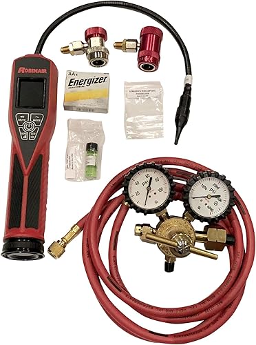 Miniatura 2 de Robinair LD9-TGKIT Tracer Kit de servicio de detector de fugas de gas para sistemas de aire acondicionado automotriz, color negro