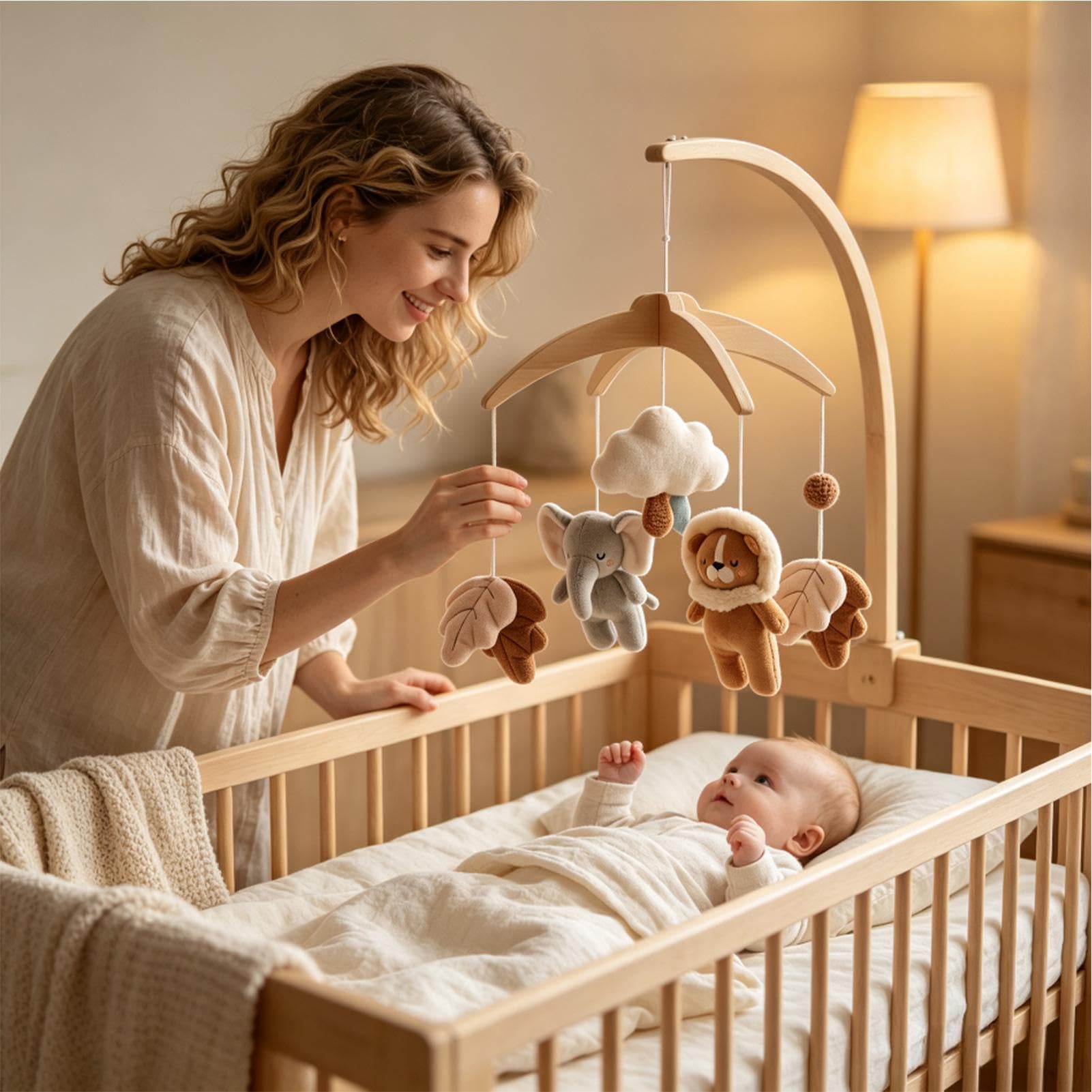 Lettino mobile per bambini, giocattolo di peluche per passeggino, per | Mobile rilassante per lettino, per ragazze, casa, camera da letto, soggiorno, sala giochi, asilo, dormire, viaggi