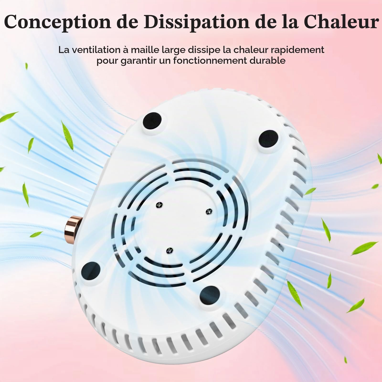 Aspirateur Ongles Professionnelle 4500RPM Aspirateur Manucure Portable Aspirateur Poussière Ongle Aspirateur Table Ongle pour la Manucure au Salon ou à la Maison