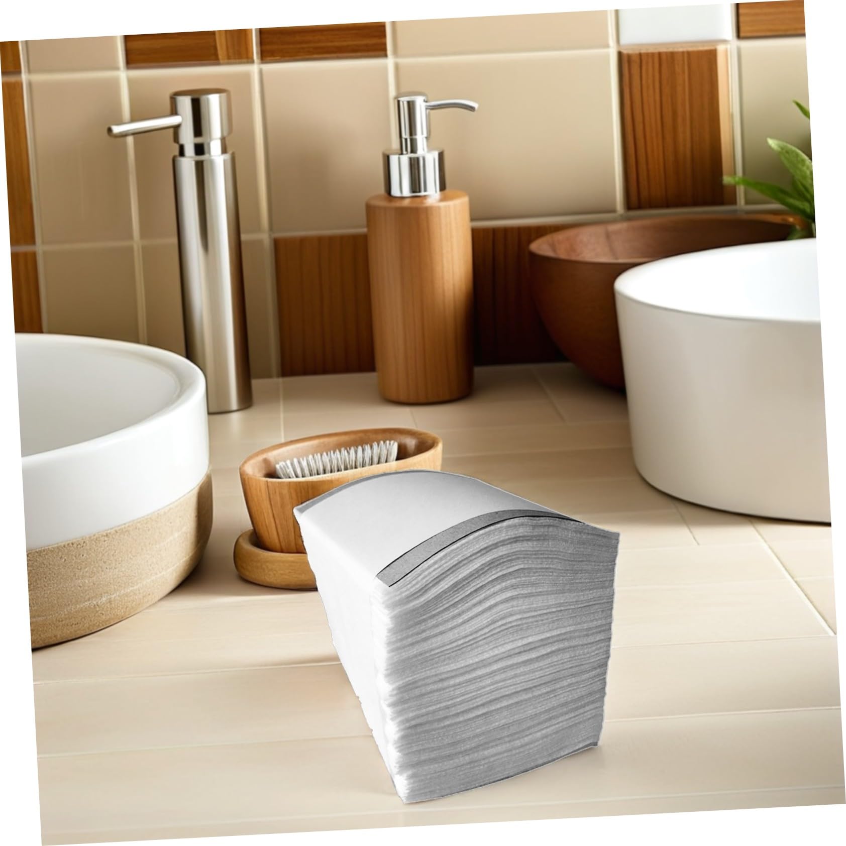 300 Pezzi Pad Struccanti Non Tessuto Bianco Monouso Pieghevoli la Cura della Pelle Art da Uso Domestico e Salone