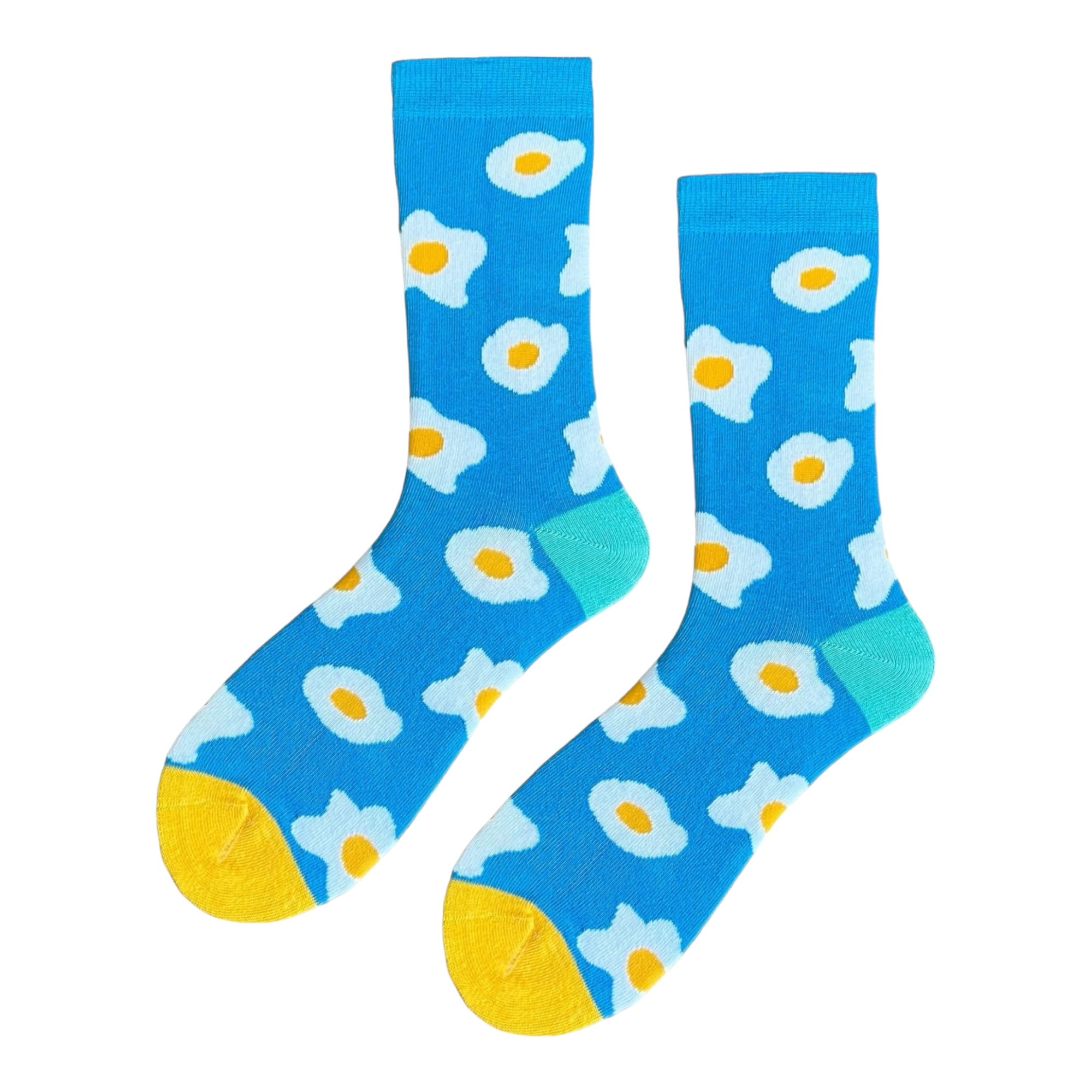 Socks Stars Unisex Blue Egg Pattern Cute Socks Gifts Funny Easter Novelty Breakfast Socks