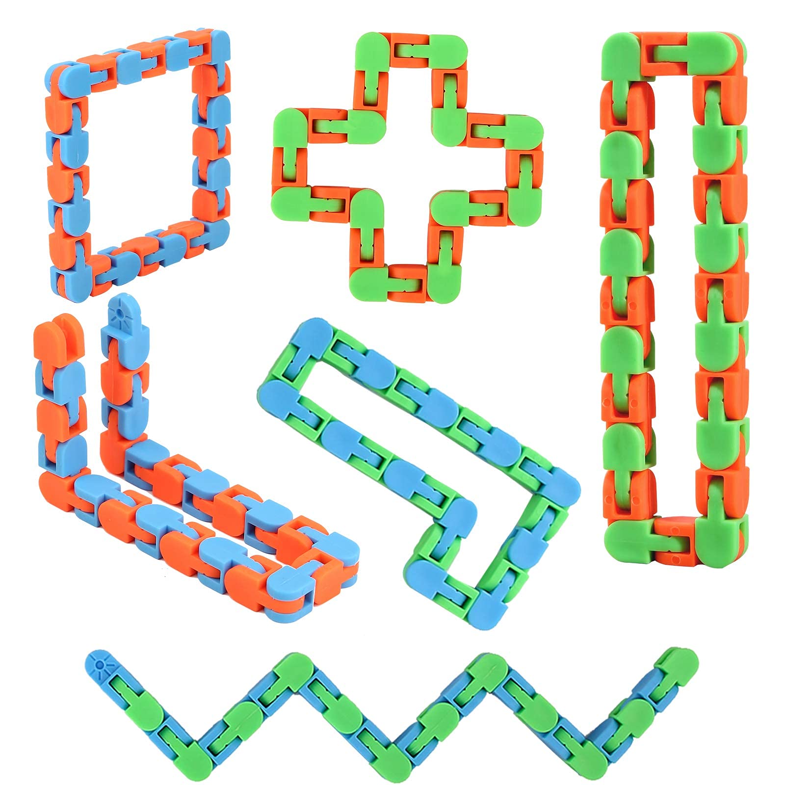 Sponsored Ad – Wacky Tracks Fidget Toys 6 Pack,Snake Fidget Toys for Kids-Sensory Snap and Click Finger Fidget Packs,Snake Puzzles for Stress Relief, Party Bag Fillers,Party Favors,Assorted Colors