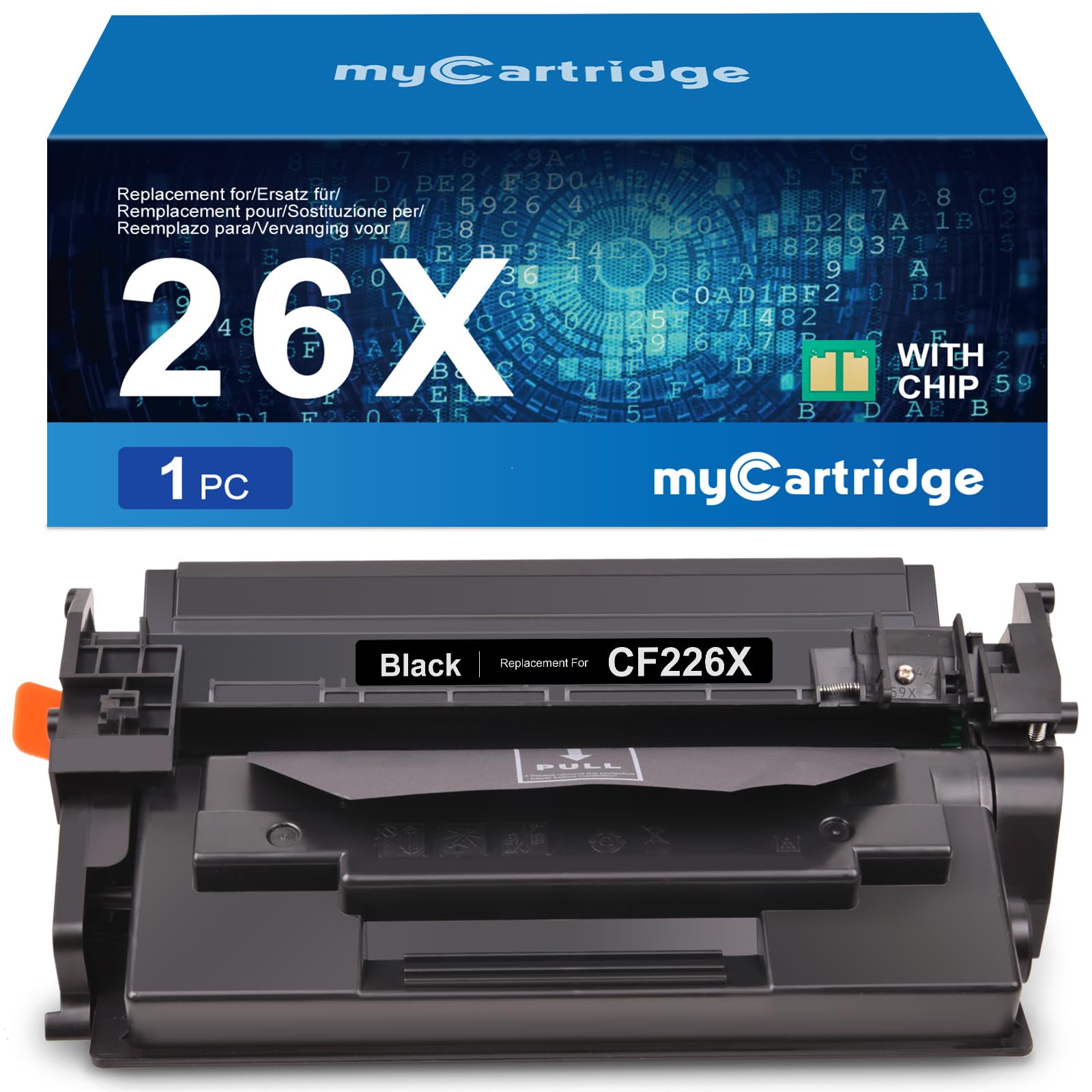 MYCARTRIDGE 26X Compatibile per HP CF226X 26X Toner per HP Laserjet Pro MFP M426fDW per Toner HP Laserjet Pro M402DNE M402N per HP 26X CF226X HP 26A CF226A (1 nero)