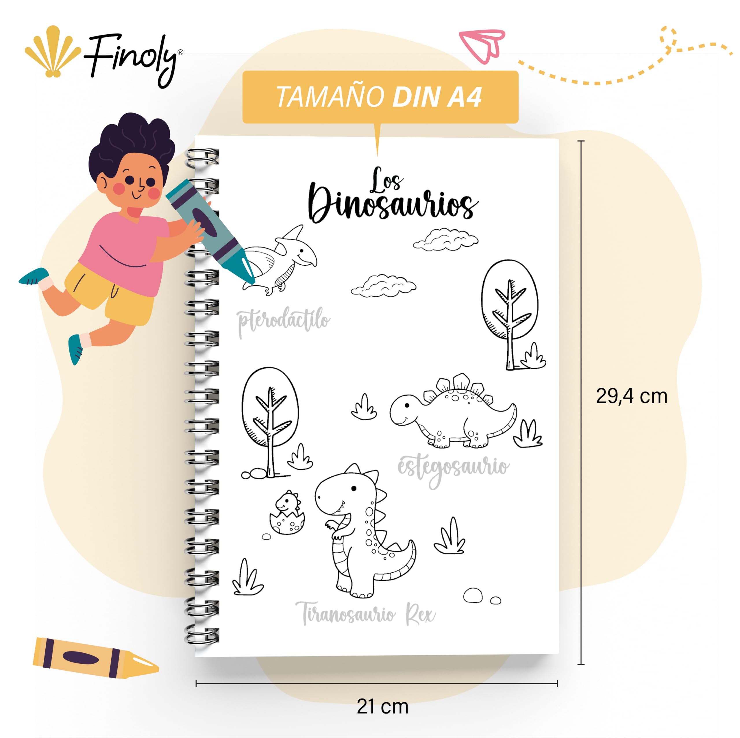 Finoly Cuaderno Lettering | Cuaderno Lettering para Niñas | Cuaderno Lettering Niños | Libro Lettering | Libreta Lettering | Libro Lettering Niños | Cuaderno Lettering Principiante para Colorear