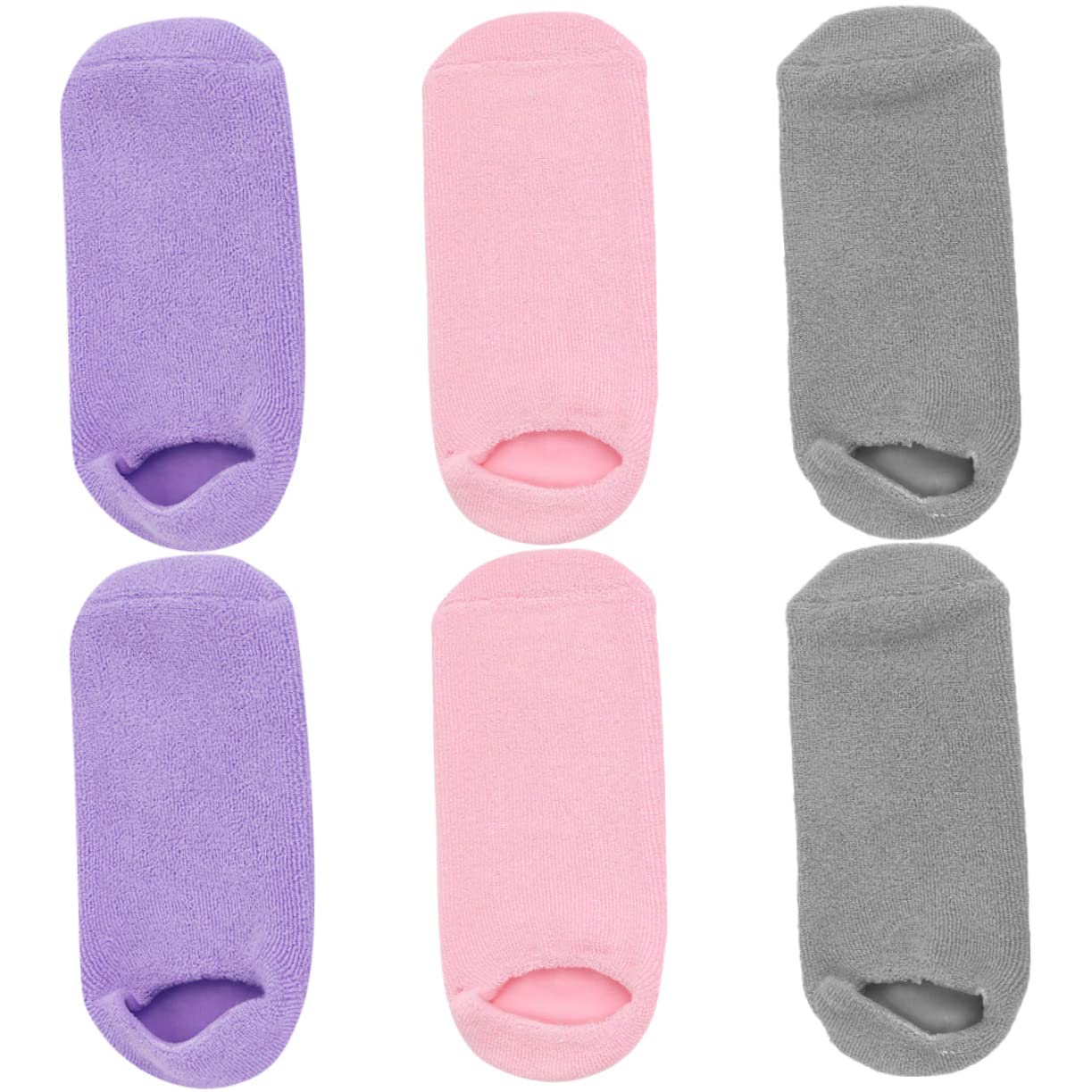 SHERCHPRY 3pares Calcetines Térmicos Antideslizantes Para Dormir Spa Hidratación Para Pies De Gel Para Mujer Cuidado De Pies Salón