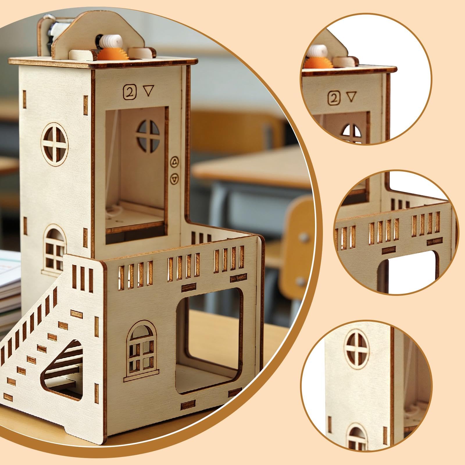 ROKR STEM Solaire Jouet Éducatif Jouet Bricolage Kits De Constructi Laser Decouper En Bois Puzzle Pour Enfants Ados Et Adu Amz
