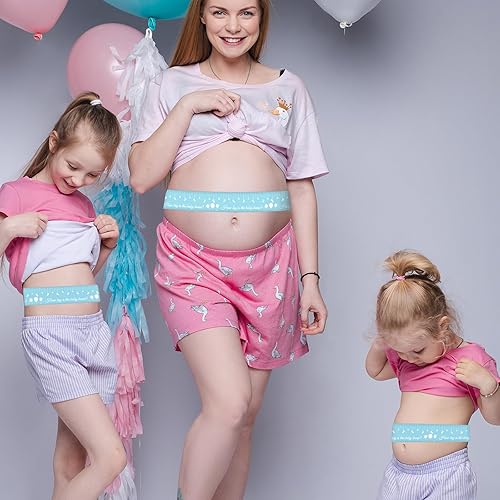 Miniatura 7 de Juegos de baby shower para género neutro How Big is Mommys Belly Tape de 150 pies de medida Cinta métrica de vientre embarazada oso Baby Shower