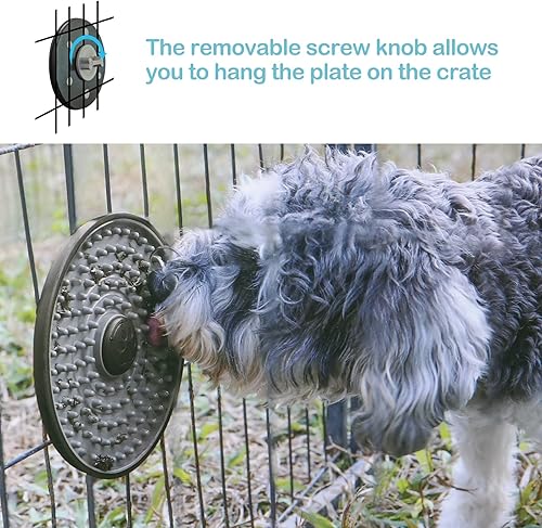 Miniatura 2 de Avont Tapete para lamer para perros y gatos, tapete para lamer jaula de perros y gatos, alimentador lento para alimentos húmedos, almohadilla para