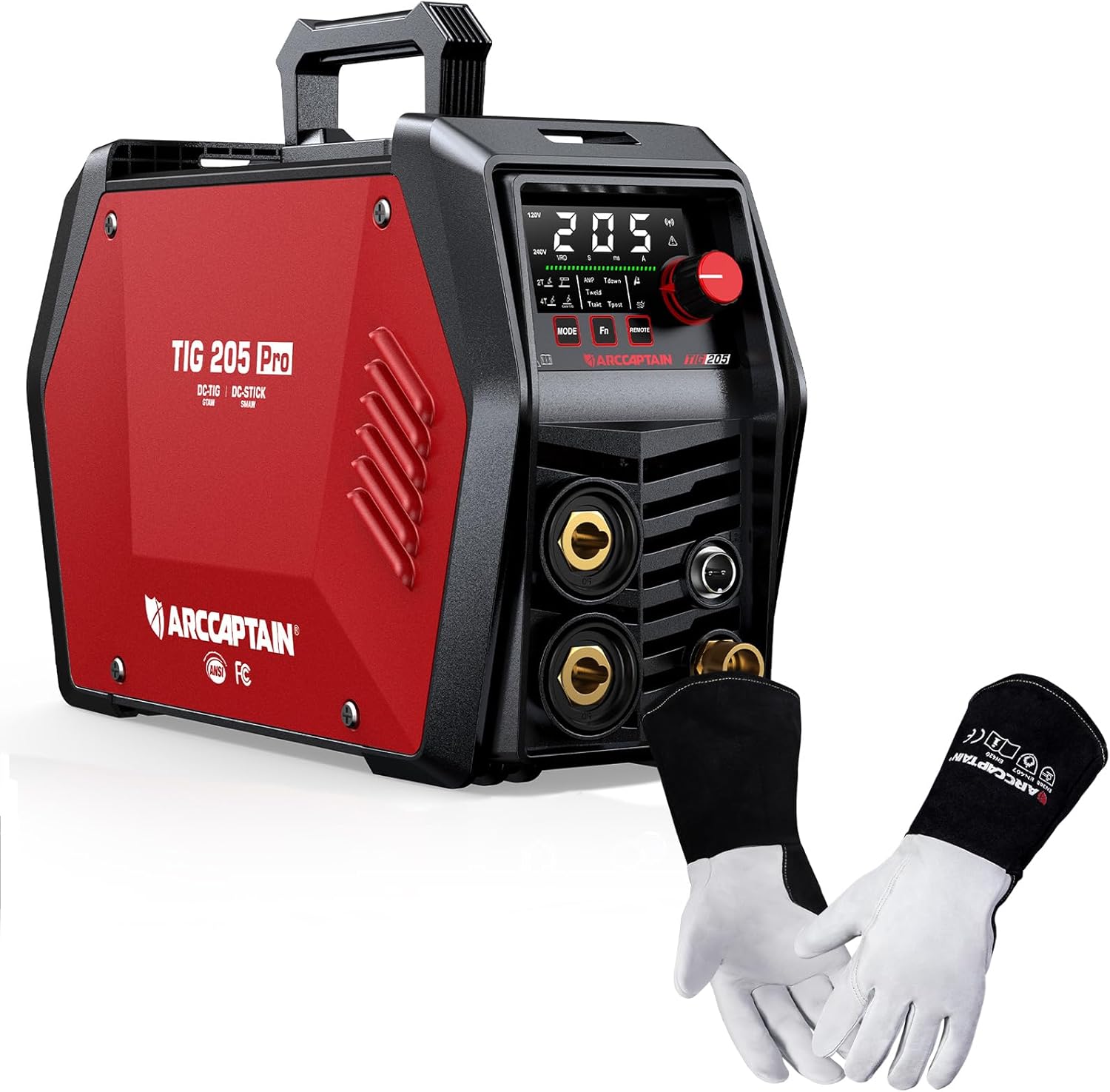 ARCCAPTAIN Schweißgerät 205A - IGBT Inverter Mit App-Steuerung