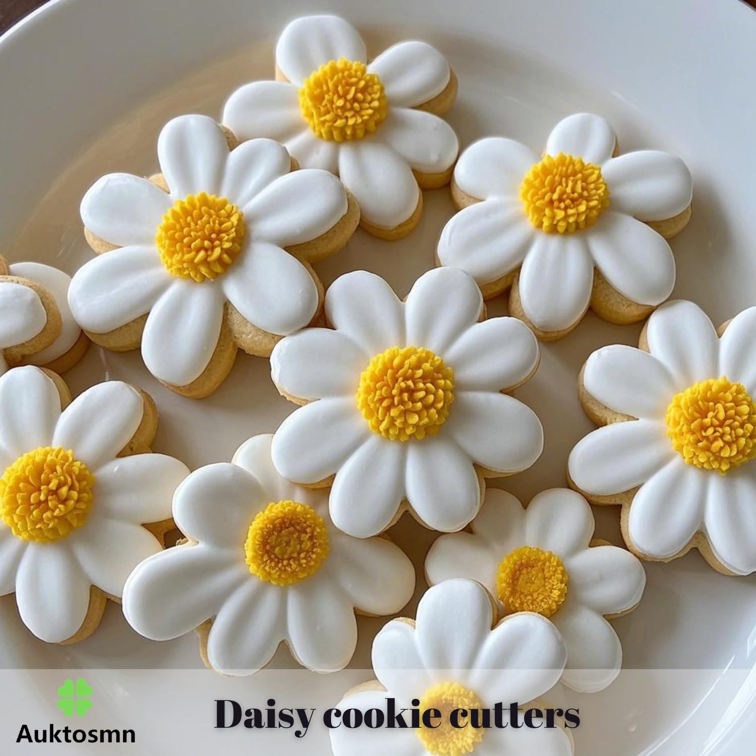 Juego de 6 cortadores de galletas de margaritas, 10,16 cm, 8,92 cm, 7,62 cm, 6,35 cm, 4,62 cm, 2,54 cm, aptos para lavavajillas, cortadores de galletas con flores para hornear