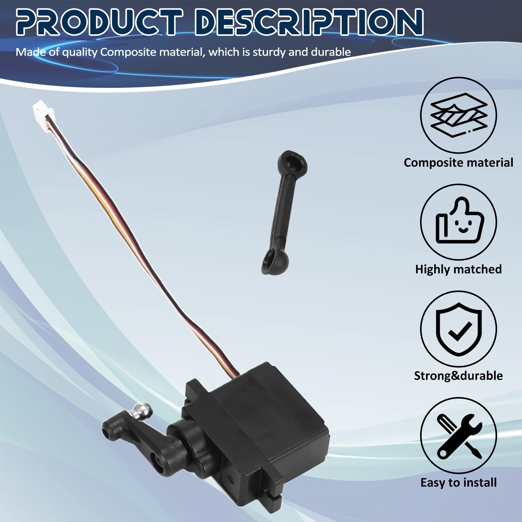 9300-30 9G Cinque Filo Servo per Rc Auto 9G Cinque Filo Servo Scala 1/18 per Rc Auto Rc Parti