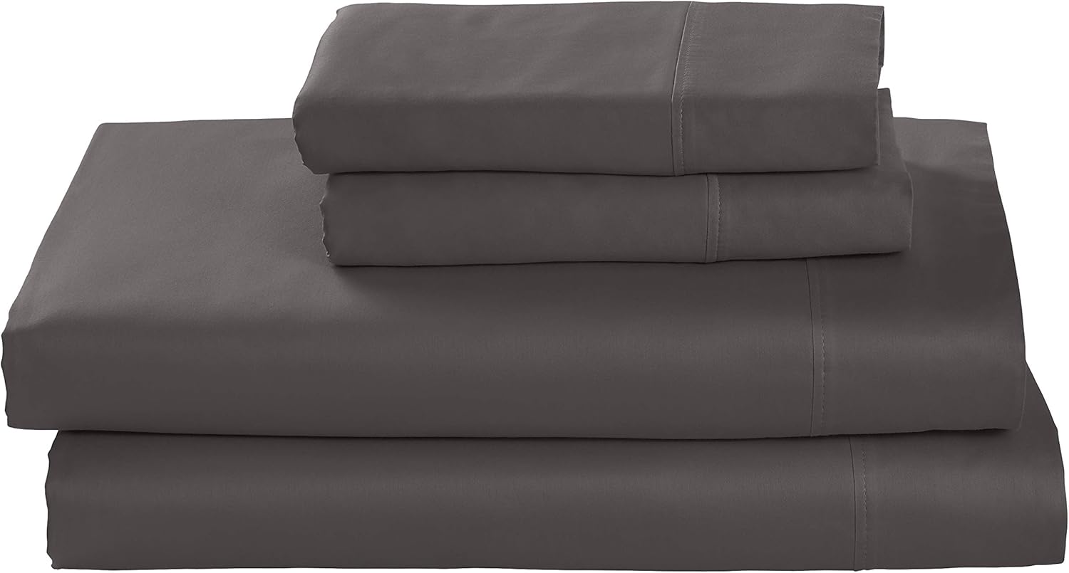 Amazon Brand Rivet Cotton Tencel Bed Sheet Set, Soft and
