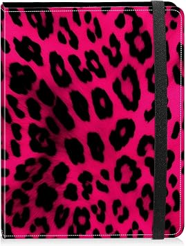 Photo Album 5x7 Photos - 60 Photos Capacity PU Leather Cover Photo Album with Strong Elastic Band, Portable Picture Album for Family Wedding Wedding Anniversary, Sexy Leopard