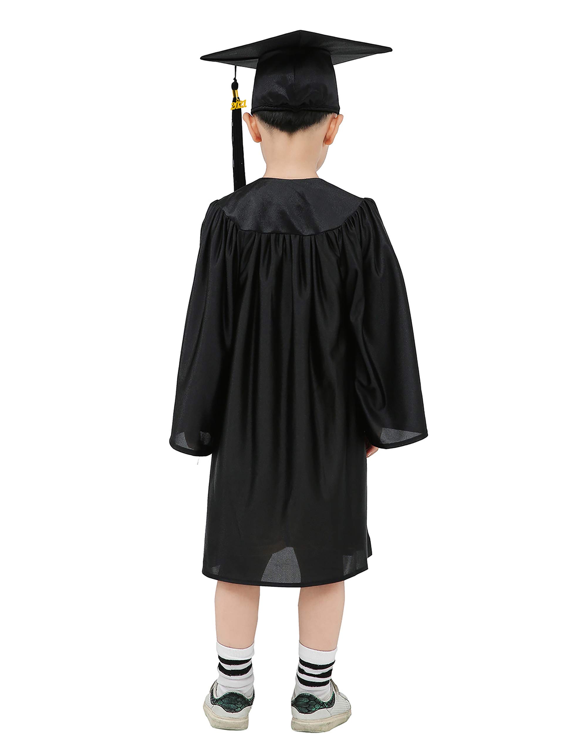 GraduationMall Preschool Children's Graduation Cap and Gown,2022 Shiny Nursery Graduation Outfit