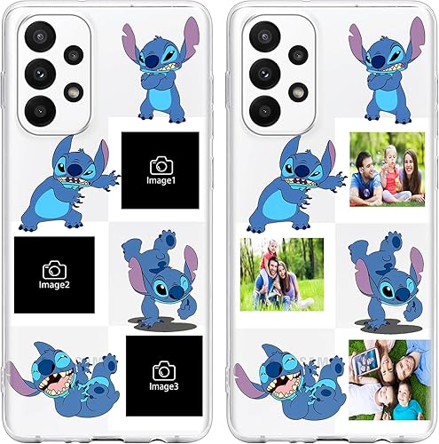 Personalizacion Múltiples Imágenes Funda Personalizada para Samsung Galaxy A13 5G Case 6.6 ", Funda personalizada con foto de dibujos animados de