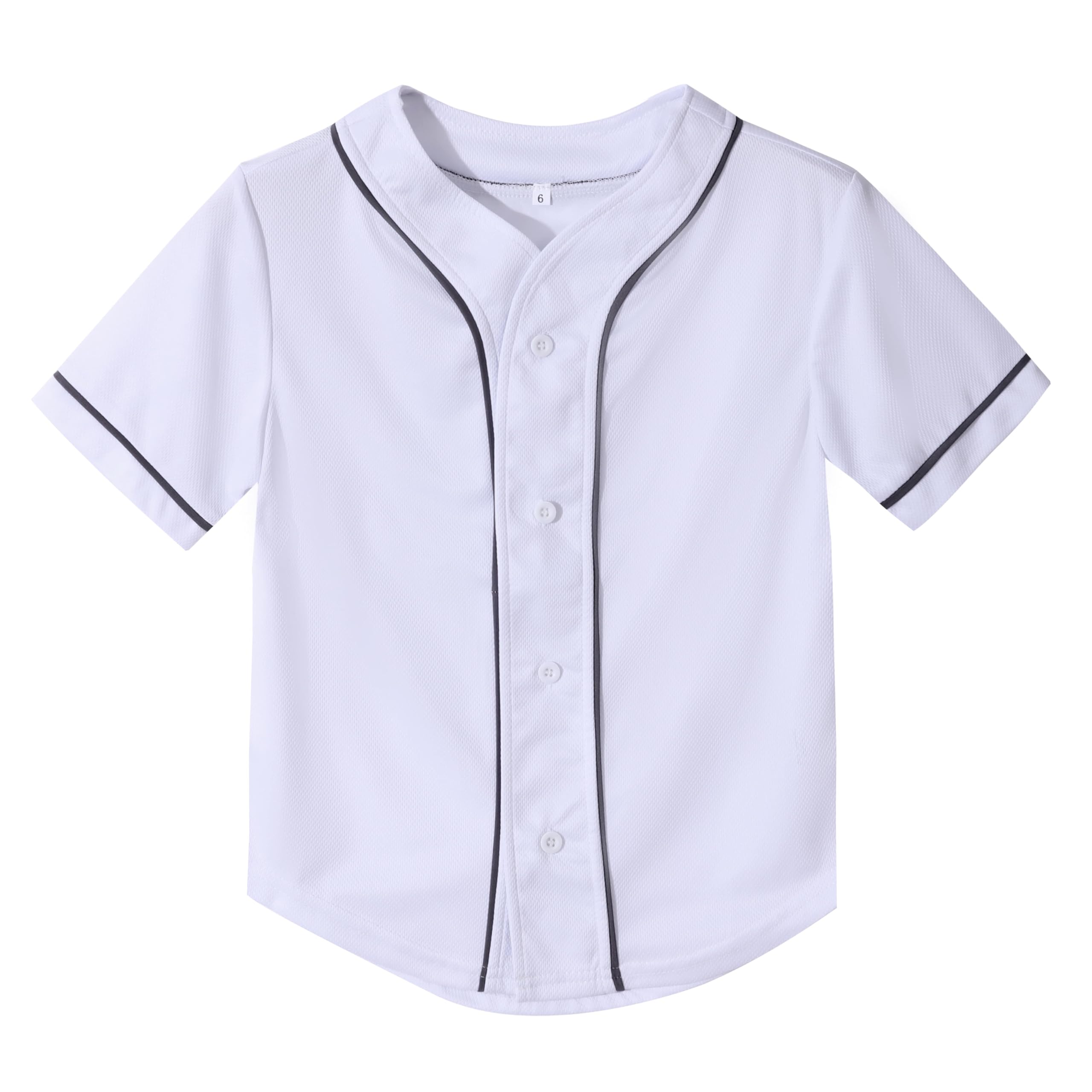 Yuji Itadori Kids Baseball Jersey Button Boys Short Sleeve T Shirts Hip Hop Fashion Casual Sports Solid Color Shirt