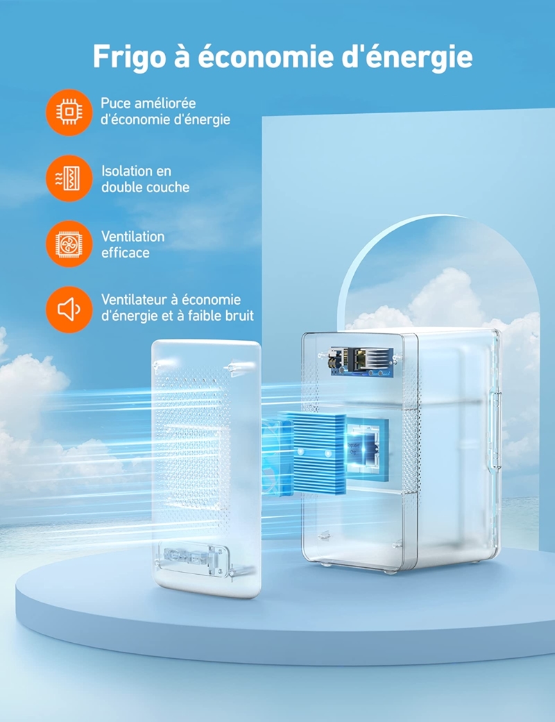 AstroAI Mini Frigo de Chambre 2.0 6L (Noir)