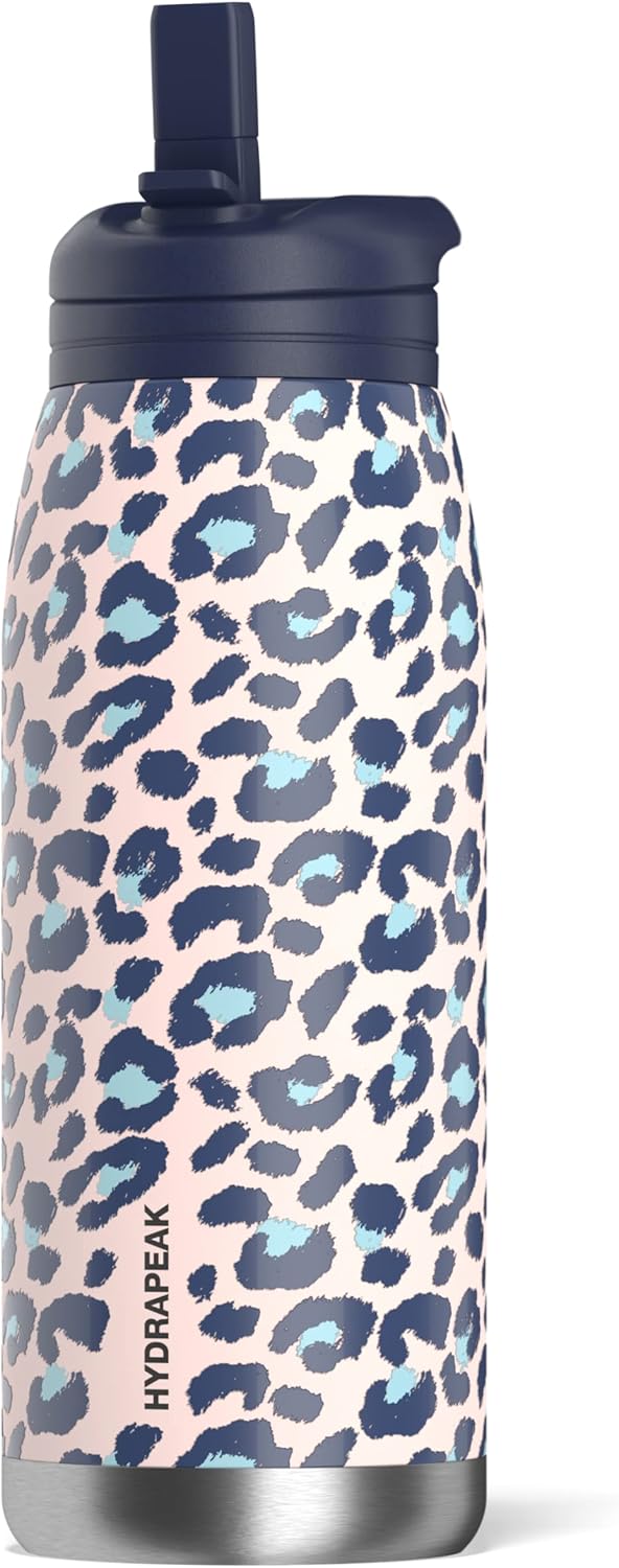 Hydrapeak Artisan 32oz Insulated Water Bottles with Straw