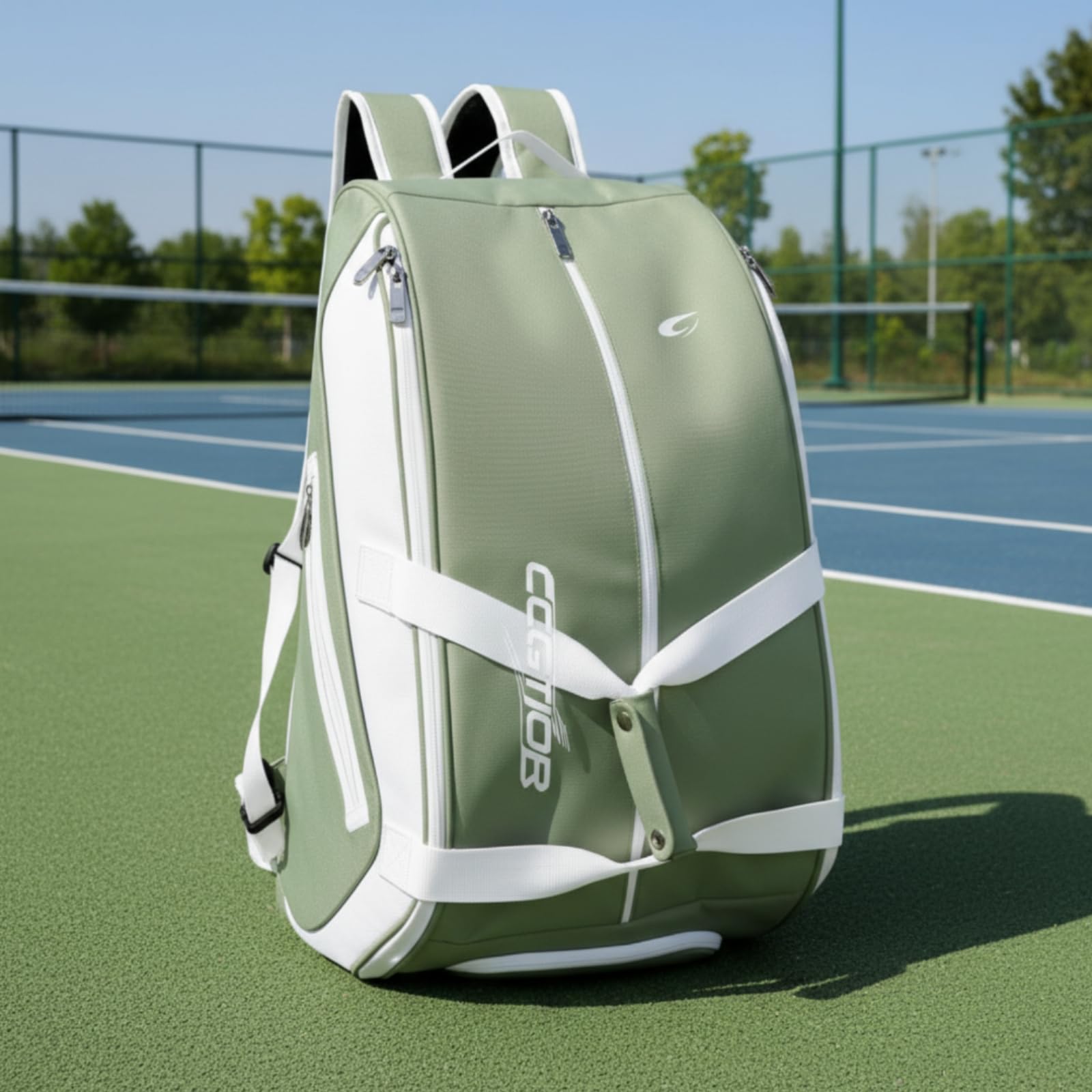 Zaino da Tennis Resistente Zaino da Pickleball Imbottito Borsa Porta Racchette per Tennisti,
