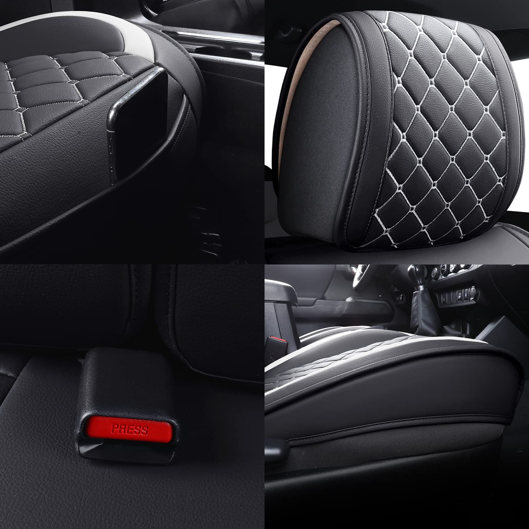 Coprisedili Per Toyota Tacoma 2016-2023 – Doppia Cabina – Pelle Resistente – Copertura Completa