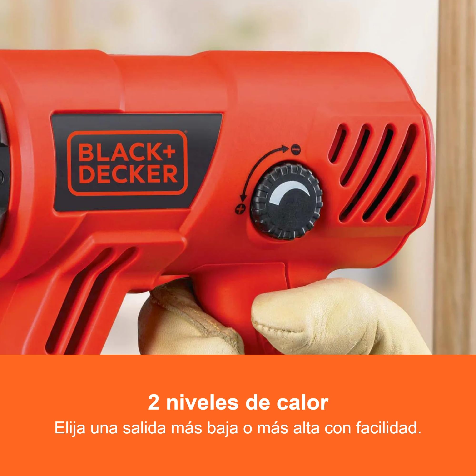 BLACK+DECKER Pistola de Calor de 2000W con Control de Temperatura Variable, KX2001-QS