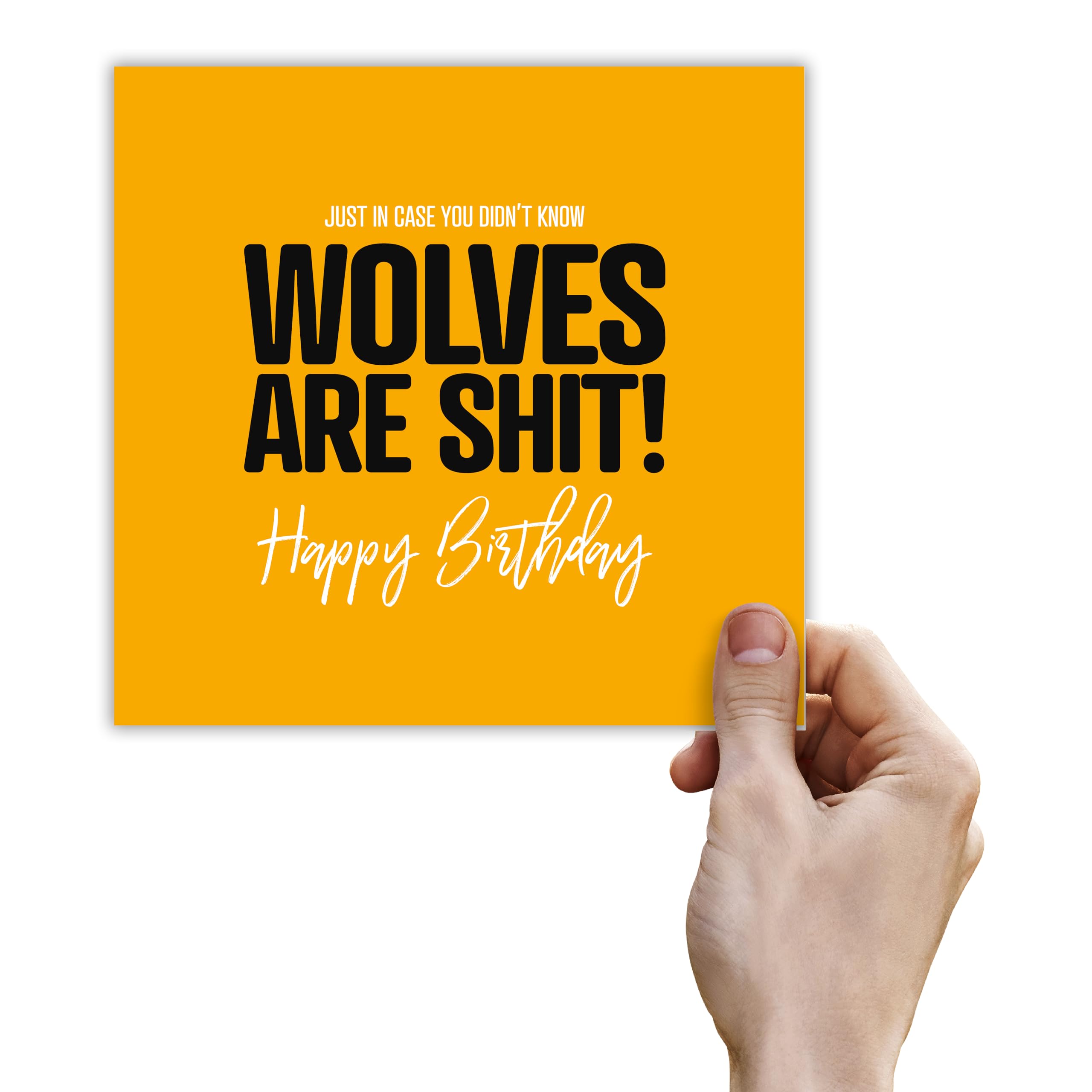 Funny Birmingham Football Birthday Card For Son, Blues Joke Birthday Card For Brother, Wind Up Card For Dad, Uncle Or Boyfriend Or Any Supporter Of Blues, Great Banter Card, Blues Are £!T
