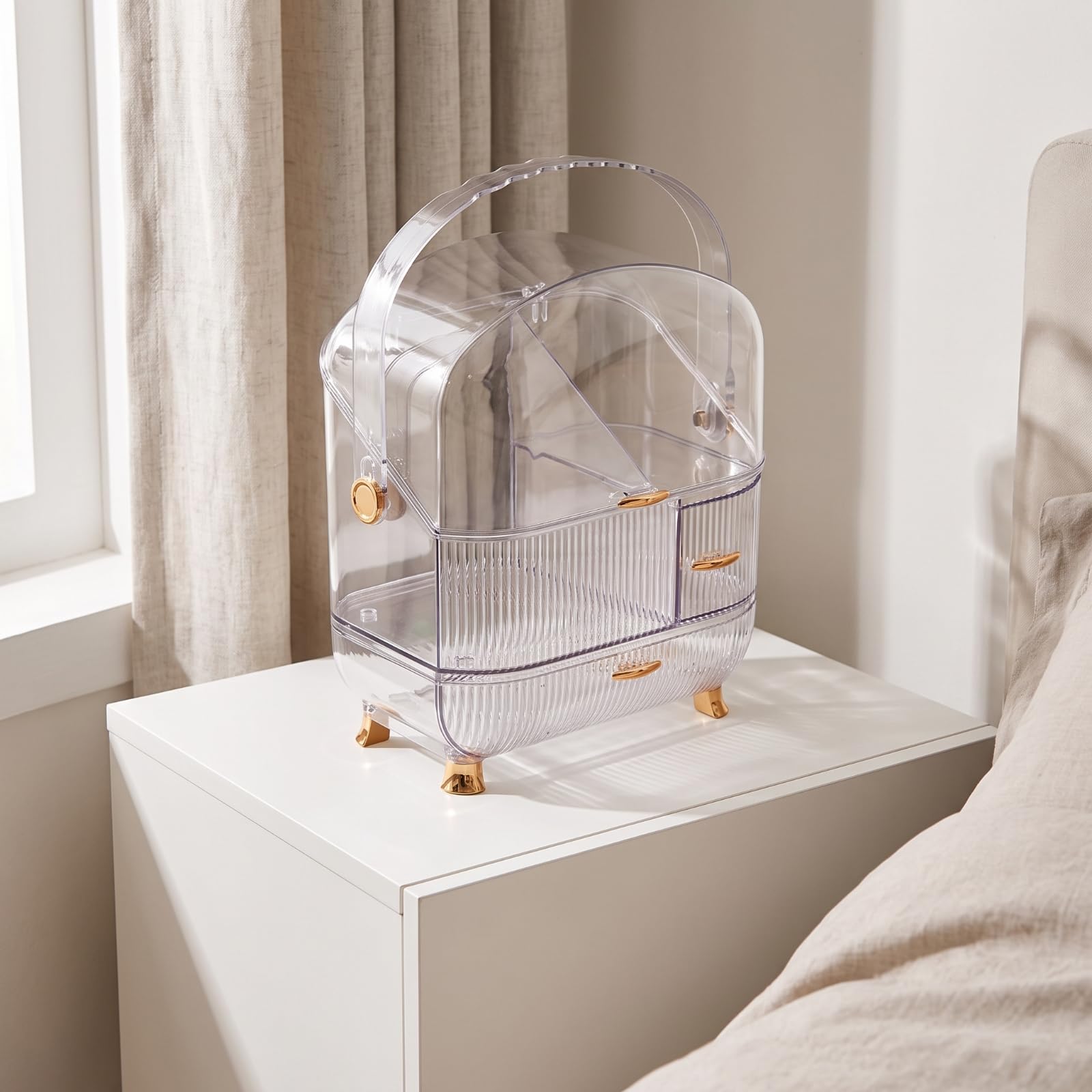 Organizzatore Cosmetici con Cassetti, Trasparente