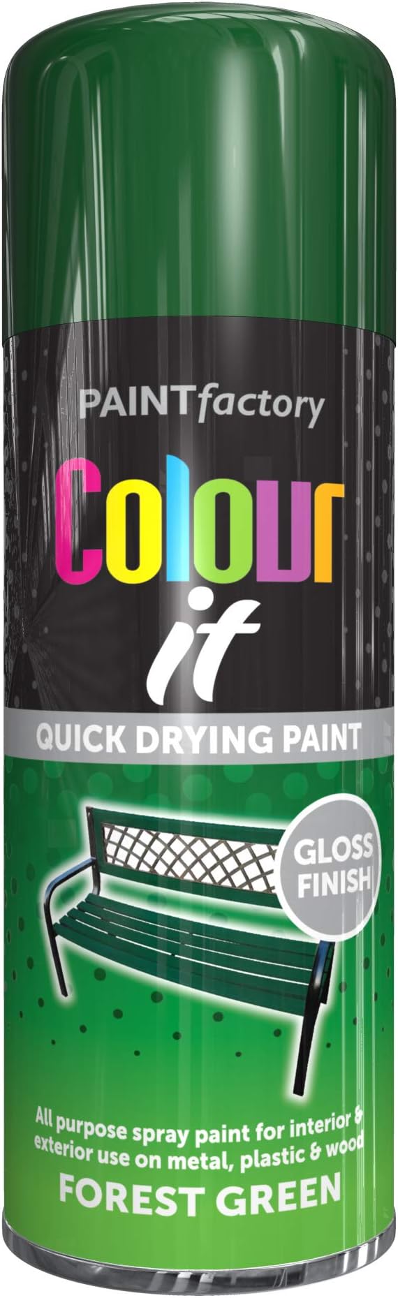 All Purpose Forest Green 400ML Professional GLOSS Finish Spray Wood
