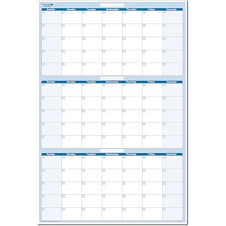 Amazon.com: Large Dry Erase Wall Calendar 3 Month Calendar - Blank ...