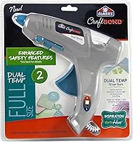Elmer's CraftBond Dual Temp Hot Glue Gun 40W - Safe, Precise for Crafts, Wood, Foam & DIY Projects