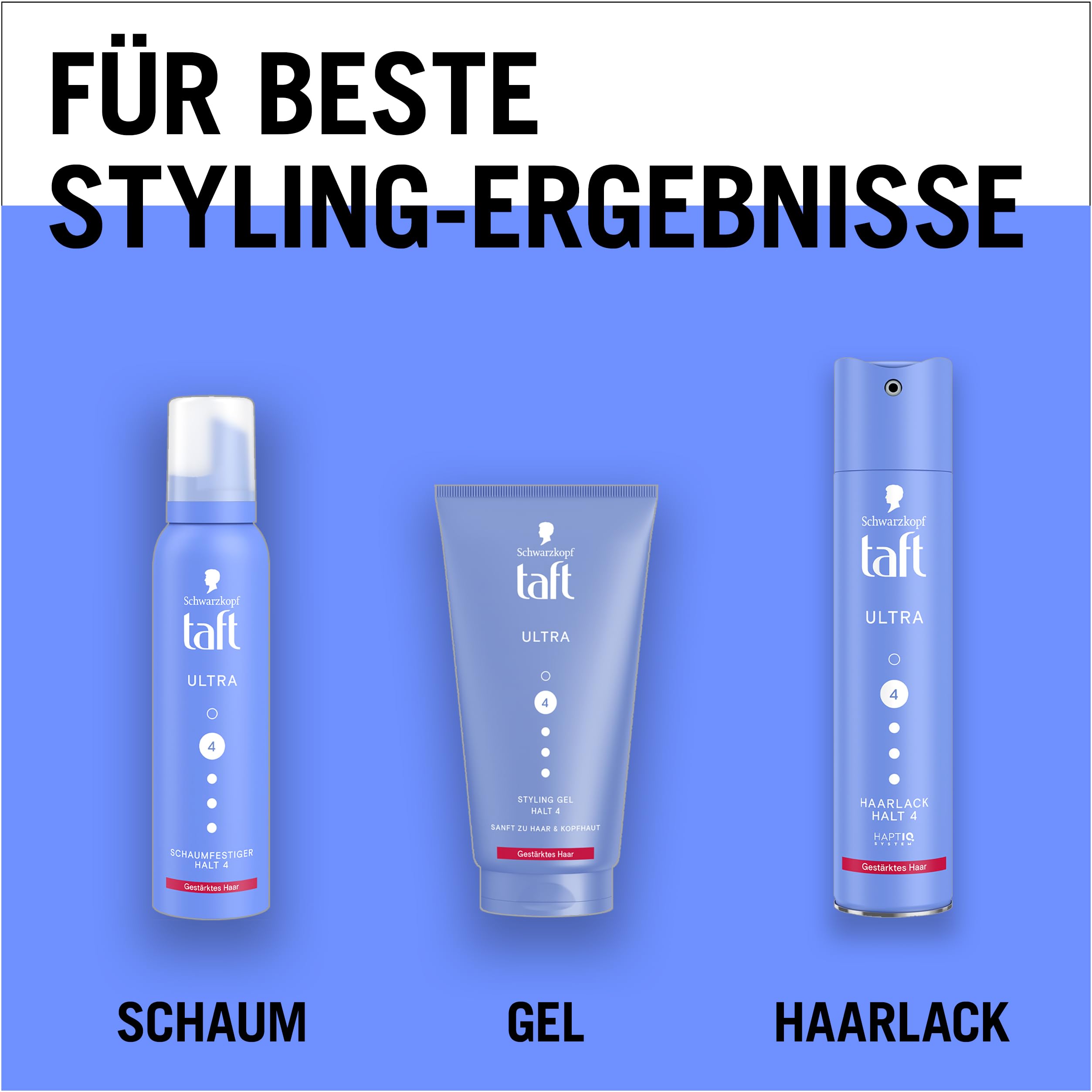 Schwarzkopf Taft Gel Ultra Styling (150 ml), żel do włosów wzmocnionych o bardzo mocnym trzymaniu, delikatny dla włosów i skóry głowy, wegański żel do stylizacji włosów