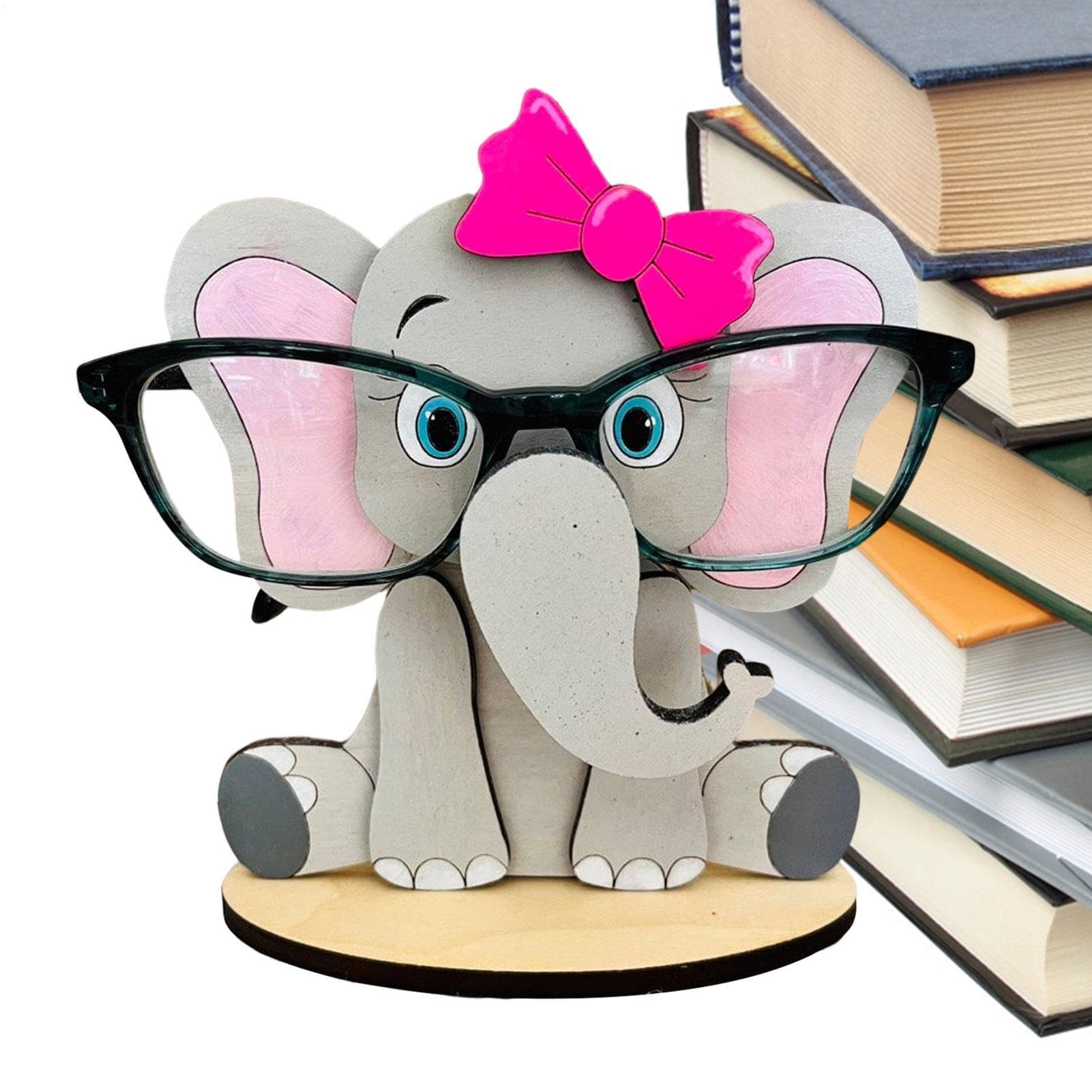 Portaocchiali a di cartone animato, organizer creativo da scrivania, simpatico supporto per occhiali a di animale, in legno, decorazione per bambini e adulti