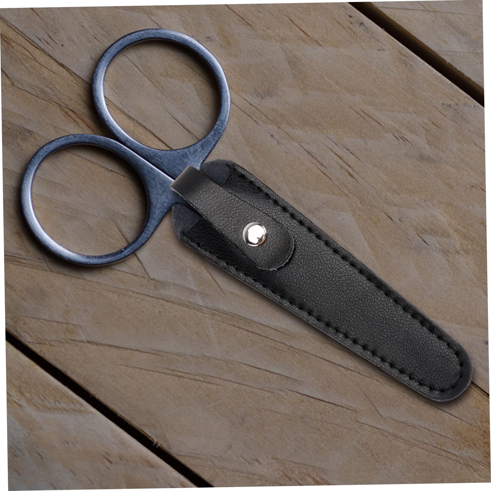 Beatifufu 2sets Scissor Storage Case Cattlehide for Barber Shears Embroidery Scissors Scissor Protector Bag 2pcs*2