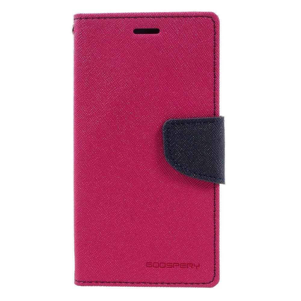 Harshu Piyush Luxury Mercury Magnetic Lock Diary Wallet Style Flip Cover Case for Samsung S5 Mini Pink
