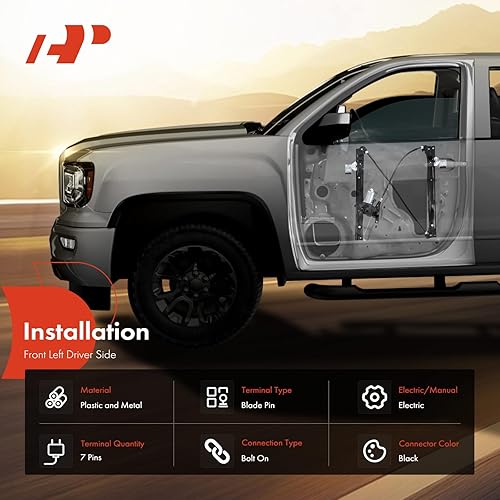 Miniatura 3 de A-Premium Elevalunas eléctrico con motor compatible con Buick LaCrosse 2010-2016 lado del conductor delantero