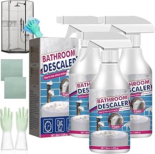 Bathroom Descaler Cleaner, Stubborn Stains Cleaner, Multipurpose Bathroom Foam Cleaner Powerful All-Purpose Bathroom Desca...