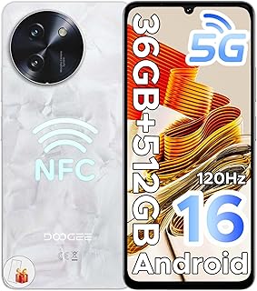 DOOGEE Note 59 Pro+ 5G Mobile Phone Android 16, 36GB+512GB 6250mAh, Smartphone 6.75 HD+ 120Hz, Octa Core Free Mobile Phone…