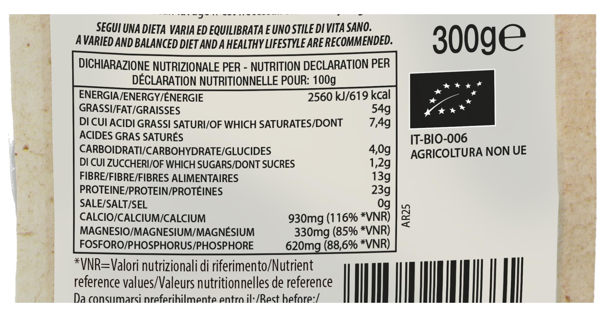 Probios Semi di sesamo biologici - Ricchi di fibre e proteine ​​vegetali - senza glutine semi sesamo - Confezione da 6 (6 x 300 g)