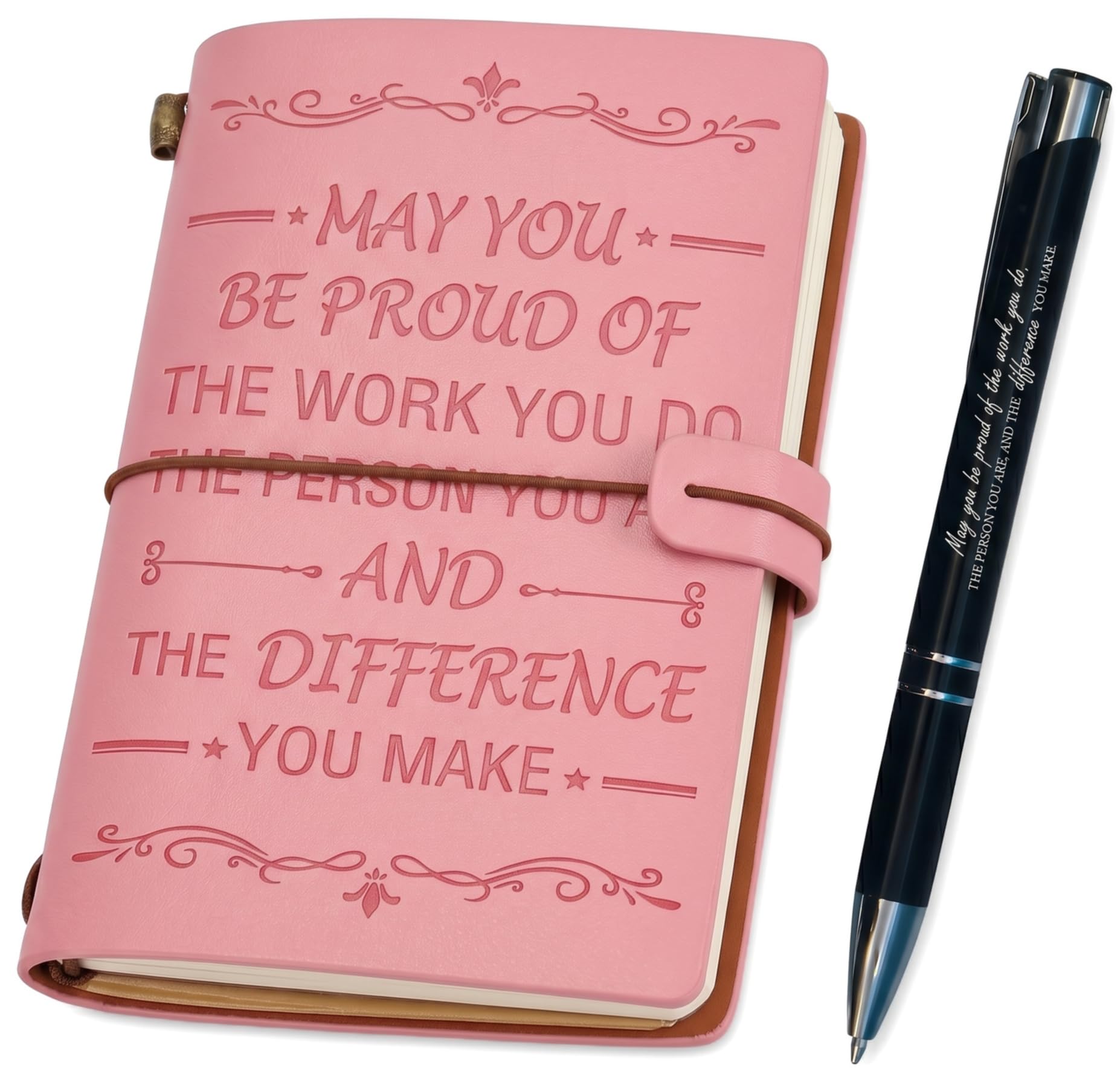Leaving Gifts for Colleagues Women, New Job Personalised Gifts Inspirational Notebook Pen Set,new beginning Sorry Your Leaving gift, Good Luck Present for Female Nurse Teacher Retirement Coworkers