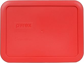 Pyrex 7210-PC 3-Cup Red Food Storage Replacement Lid - Made in USA