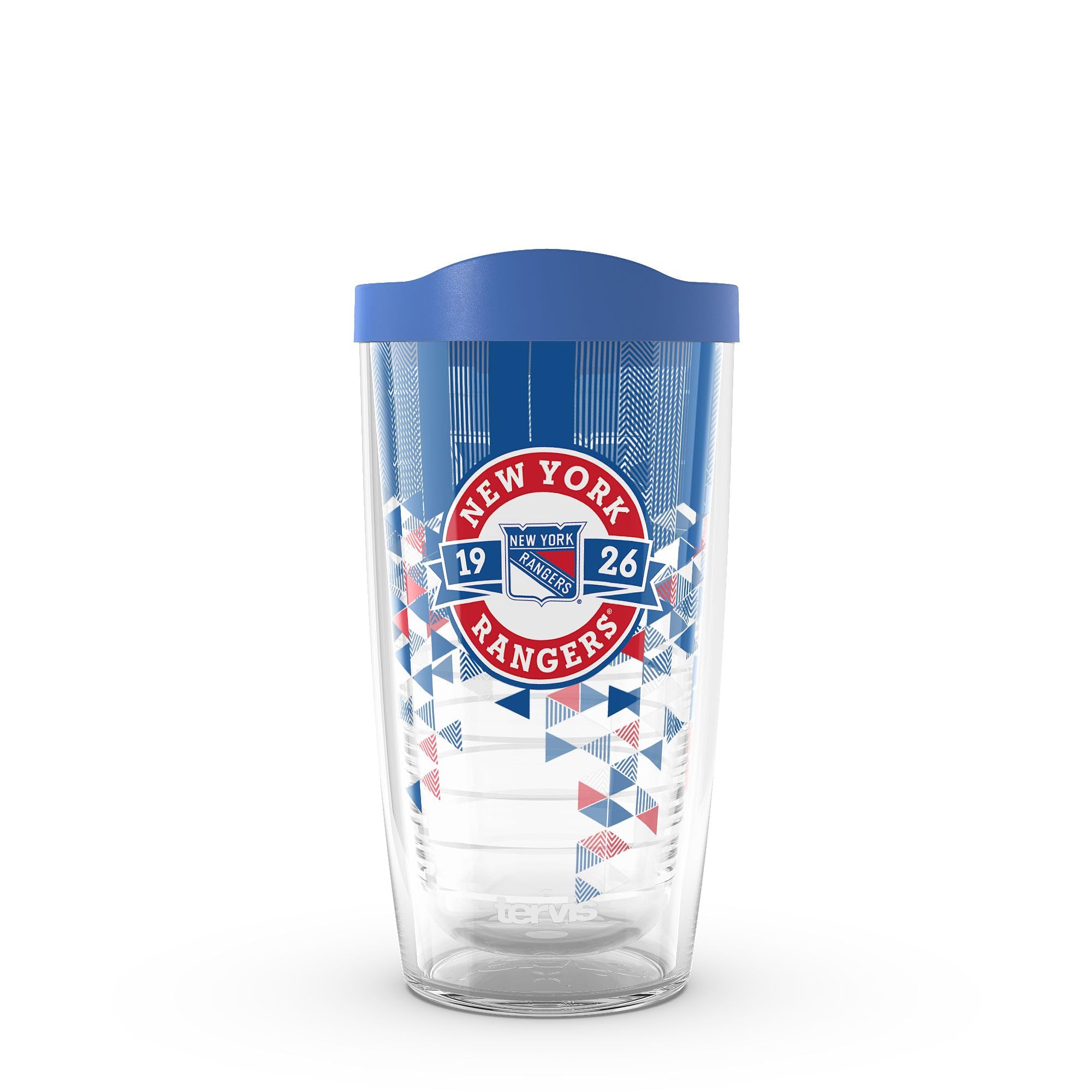 Tervis NHL New York Rangers - Shatter Made in USA Double Walled Insulated Tumbler Travel Cup Keeps Drinks Cold & Hot, 16oz, Classic