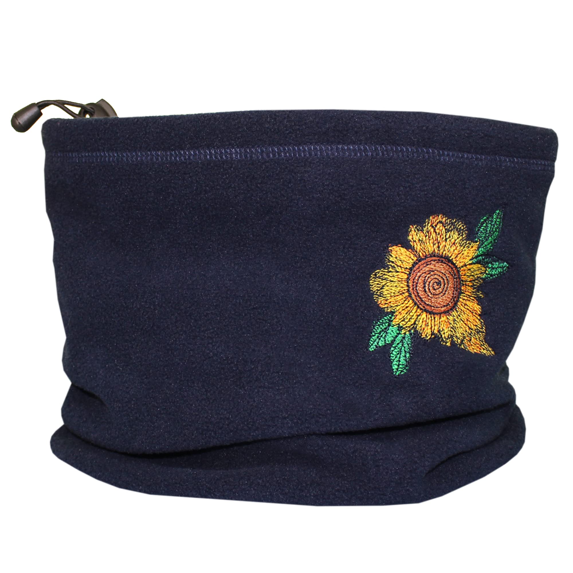 TeddyTs Sunflower Ultra Thermal Fleece Toggle Snood (Navy)