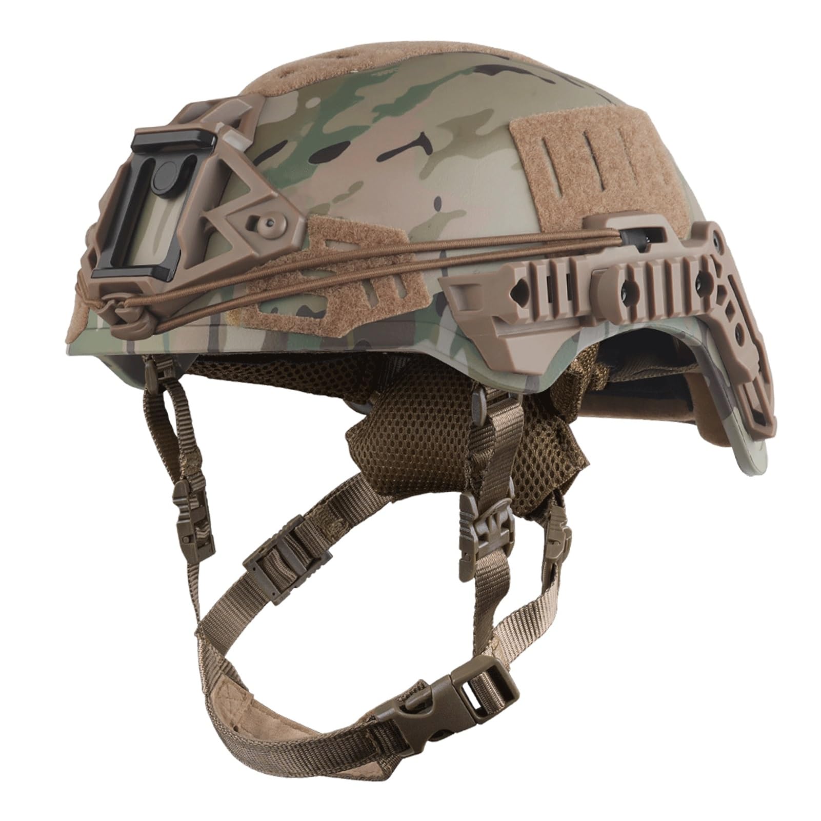 Full Tactical Helmet with NVG Mount & Side Rails – Lightweight, Breathable & Adjustable Fit for Airsoft, Paintball & Outdoor Training(CP)