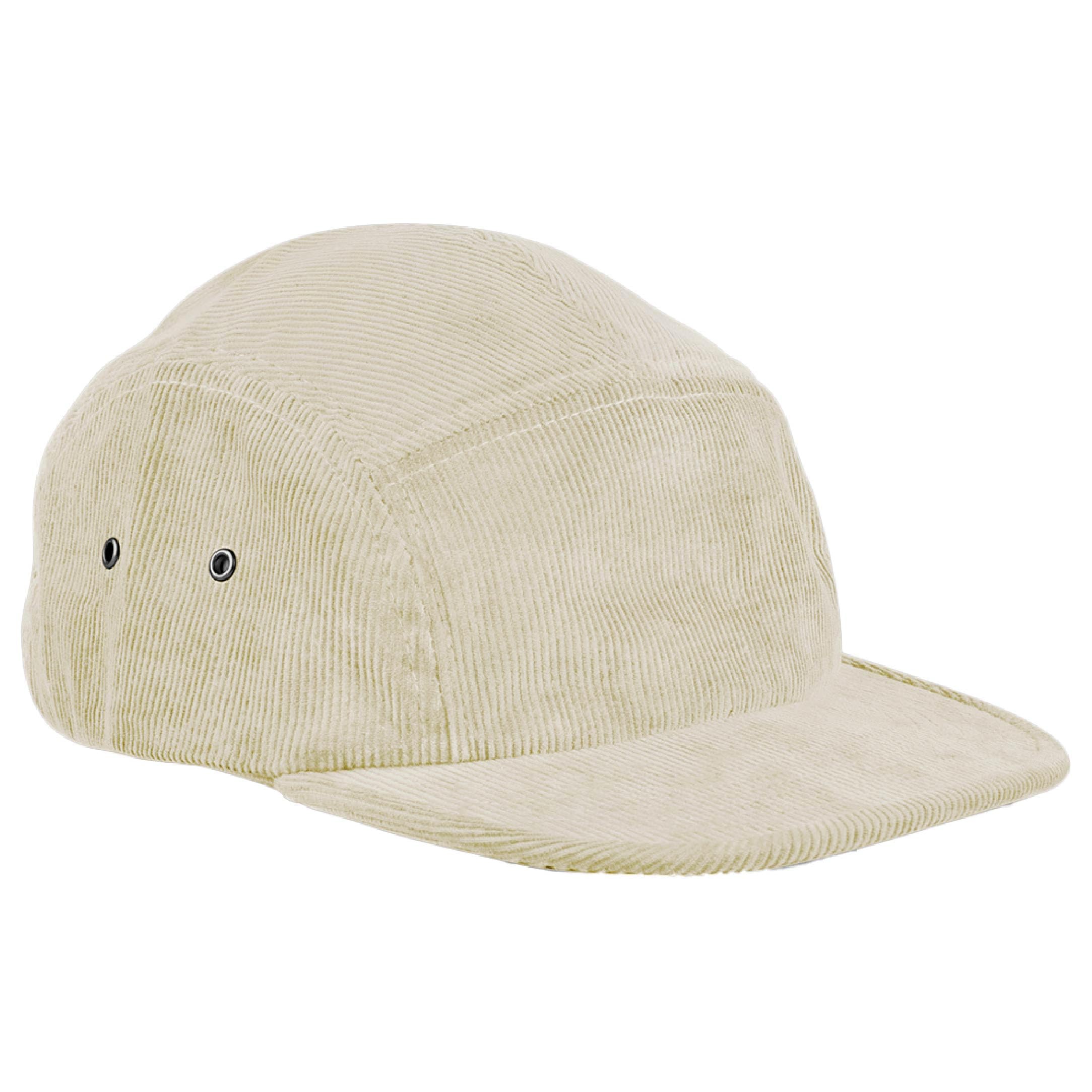Beechfield Unisex Stone - Earthaware Organic Cord Camper - Baseball, Running Accessories, Sun Hat, Trucker Mens, Womens, Running Hat - 100% Ocs Organic Cotton