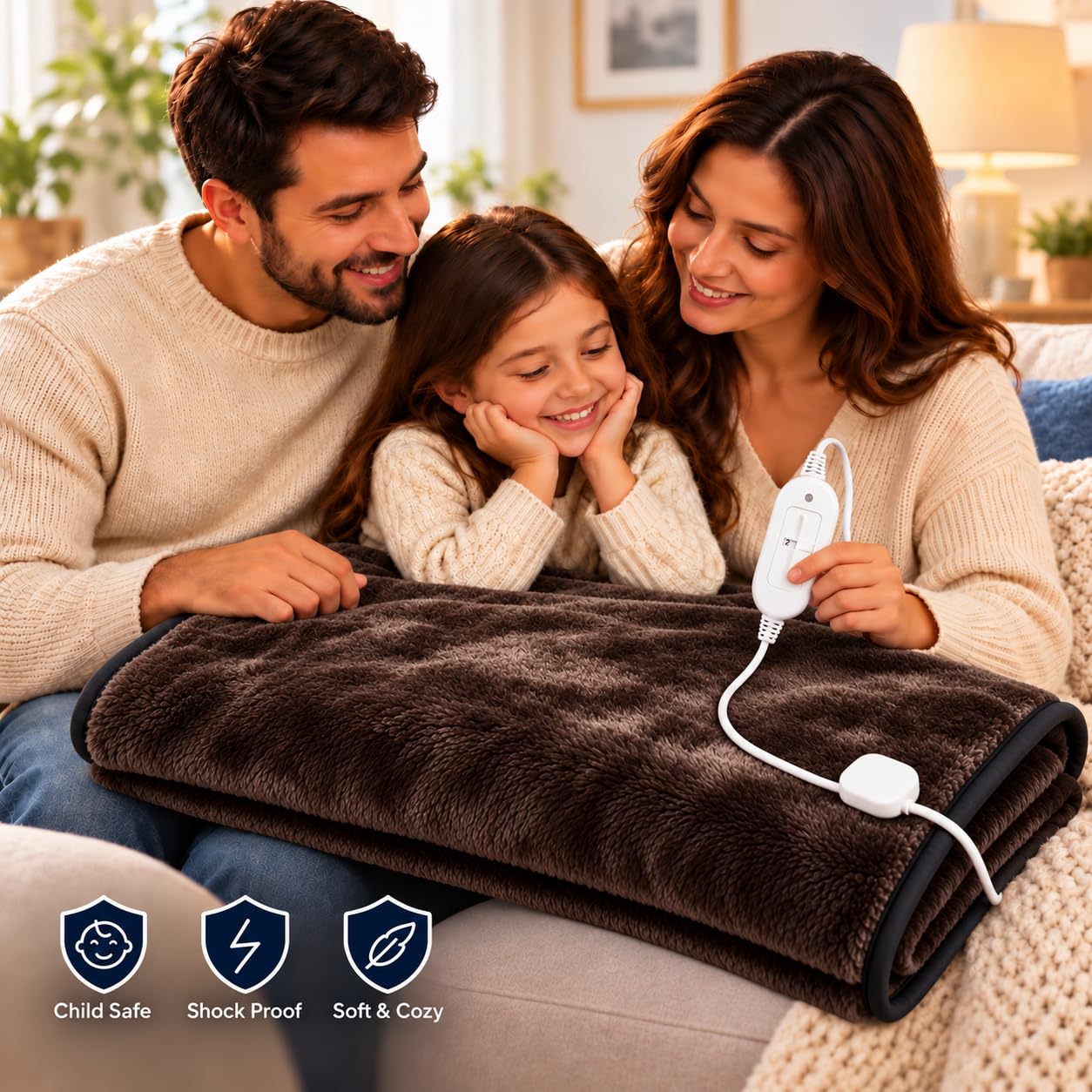 Utopia Bedding Fur Fleece Electric Blanket -6