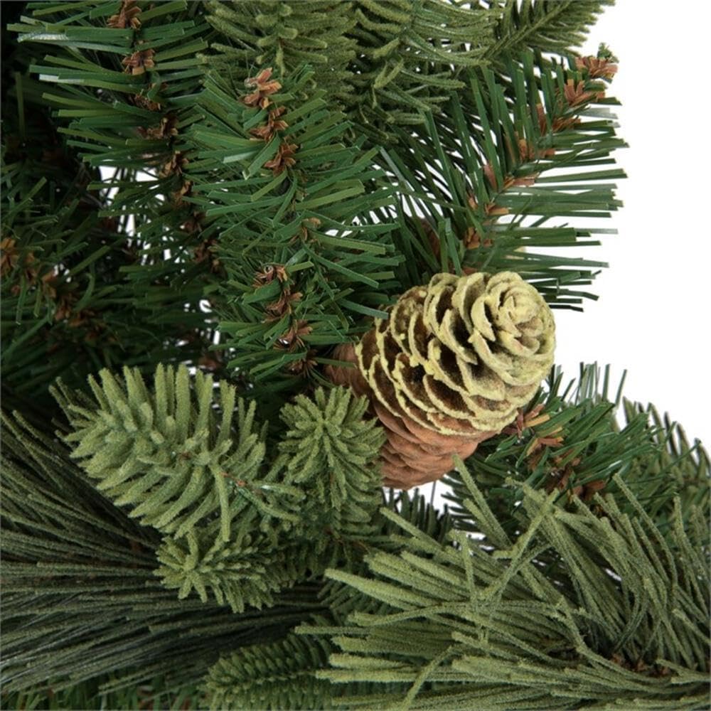 Vickerman 30" Emerald Mixed Fir Artificial Christmas Wreath - Unlit - Holiday Prelit Wreath - Festive and Unique - for Door, Mantle or Wall - Lush and Realistic